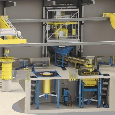 Multicast 250 double station factory layout