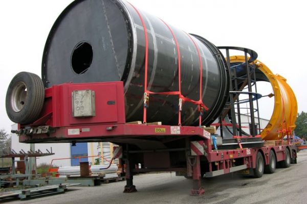 Large jacking Pipe mold on truck