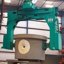 BFS concrete product turning device