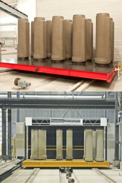 concrete pipe floor moving system