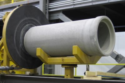 Pipe cradle hydrostatic testing machine