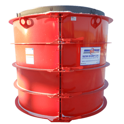 Rebar and rewire spun concrete process